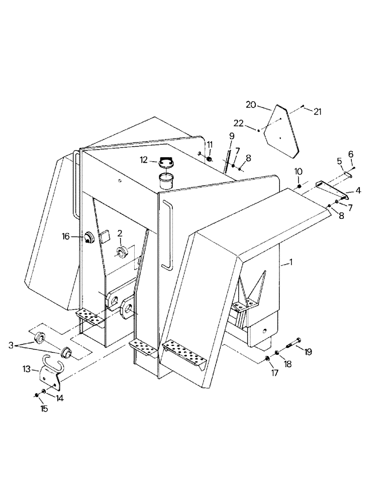 Схема запчастей Case IH KS-325 - (06-04) - REAR FRAME (12) - FRAME
