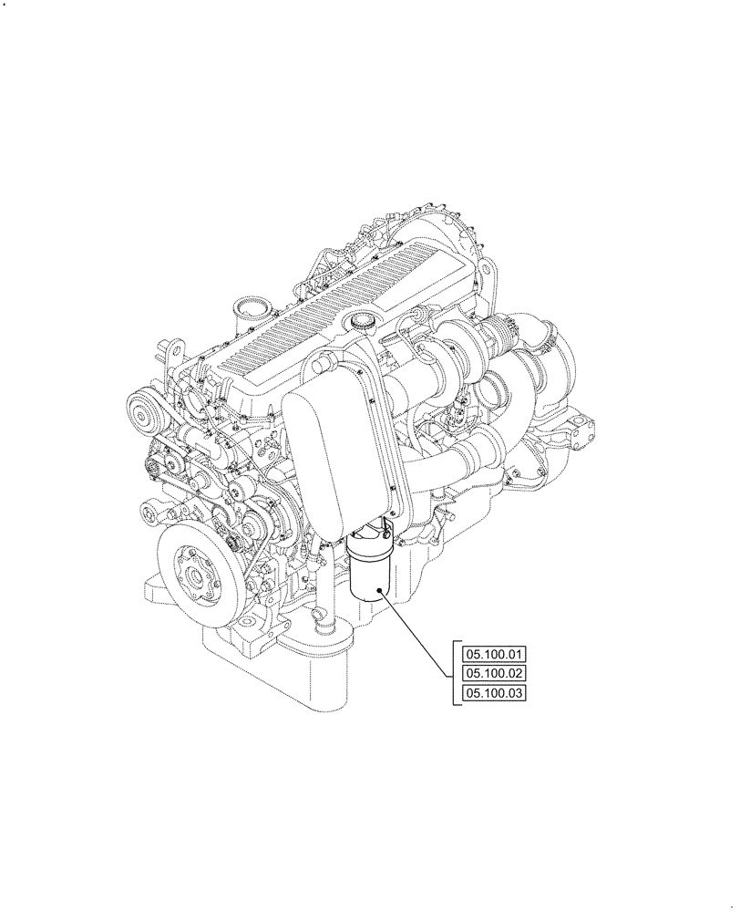Схема запчастей Case IH F3DFE613F B001 - (05.000.00) - SECTION INDEX - MACHINE COMPLETION AND EQUIPMENT (05) - SERVICE & MAINTENANCE