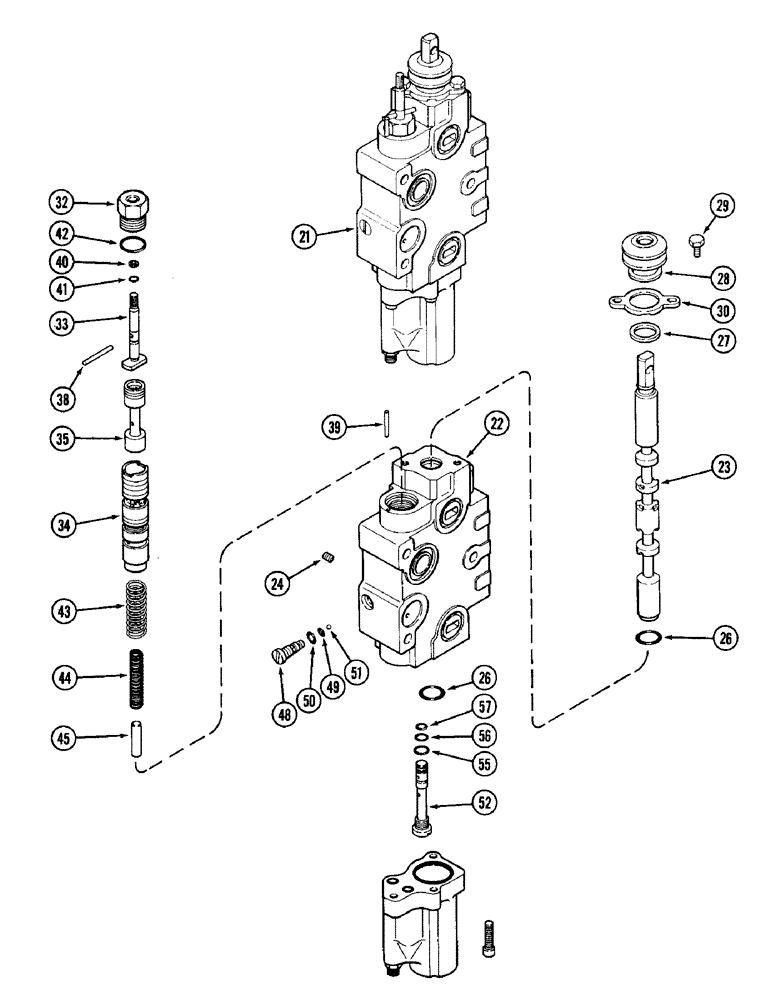Схема запчастей Case IH 1896 - (8-306) - REMOTE CONTROL VALVE, ADD ON FOR SECOND OR THIRD CIRCUIT WITH LOAD CHECK (CONTINUED) (08) - HYDRAULICS