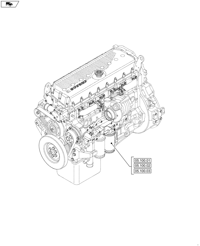 Схема запчастей Case IH F3HFE613B B002 - (05.000.00) - SECTION INDEX - MACHINE COMPLETION AND EQUIPMENT (05) - SERVICE & MAINTENANCE