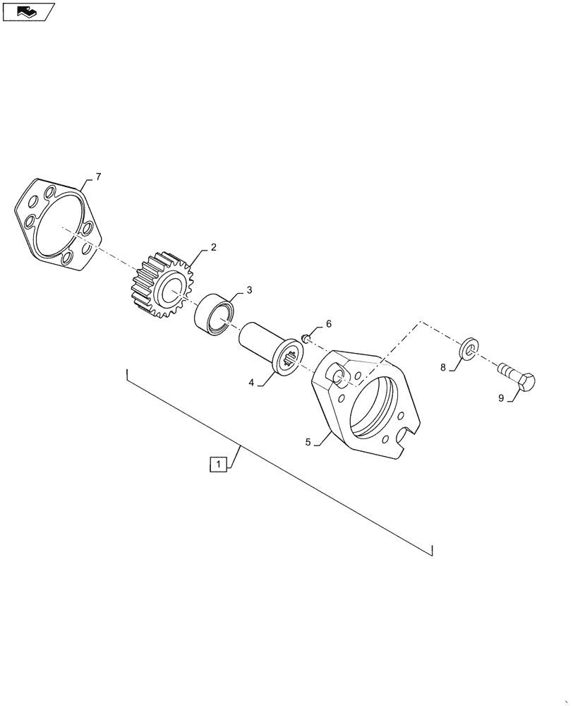 Схема запчастей Case IH 2240 - (10.114.AM[01]) - GEAR PUMP MOUNT (10) - ENGINE