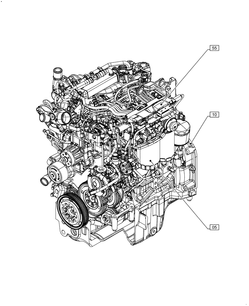Схема запчастей Case IH F5DFL413H A017 - (00.000.00) - PICTORIAL INDEX - MAIN SECTIONS (00) - GENERAL & PICTORIAL INDEX