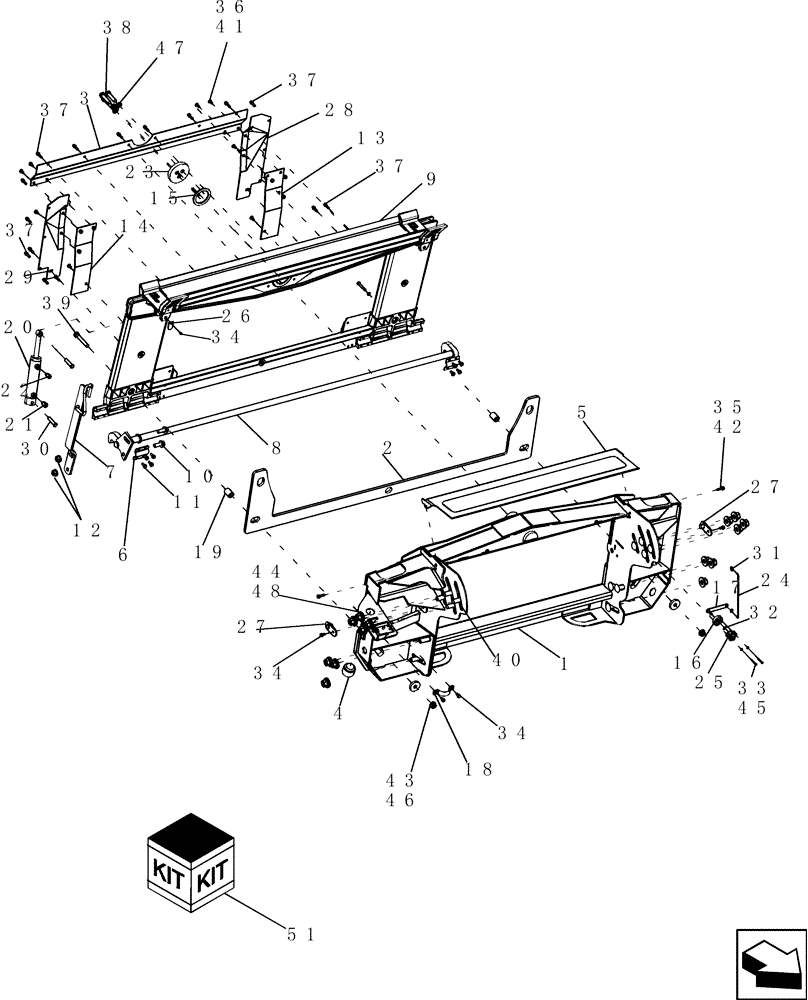 Схема запчастей Case IH 6130 - (60.110.28) - FEEDER, LATERAL TILT ADAPTER, SINGLE SPEED (60) - PRODUCT FEEDING