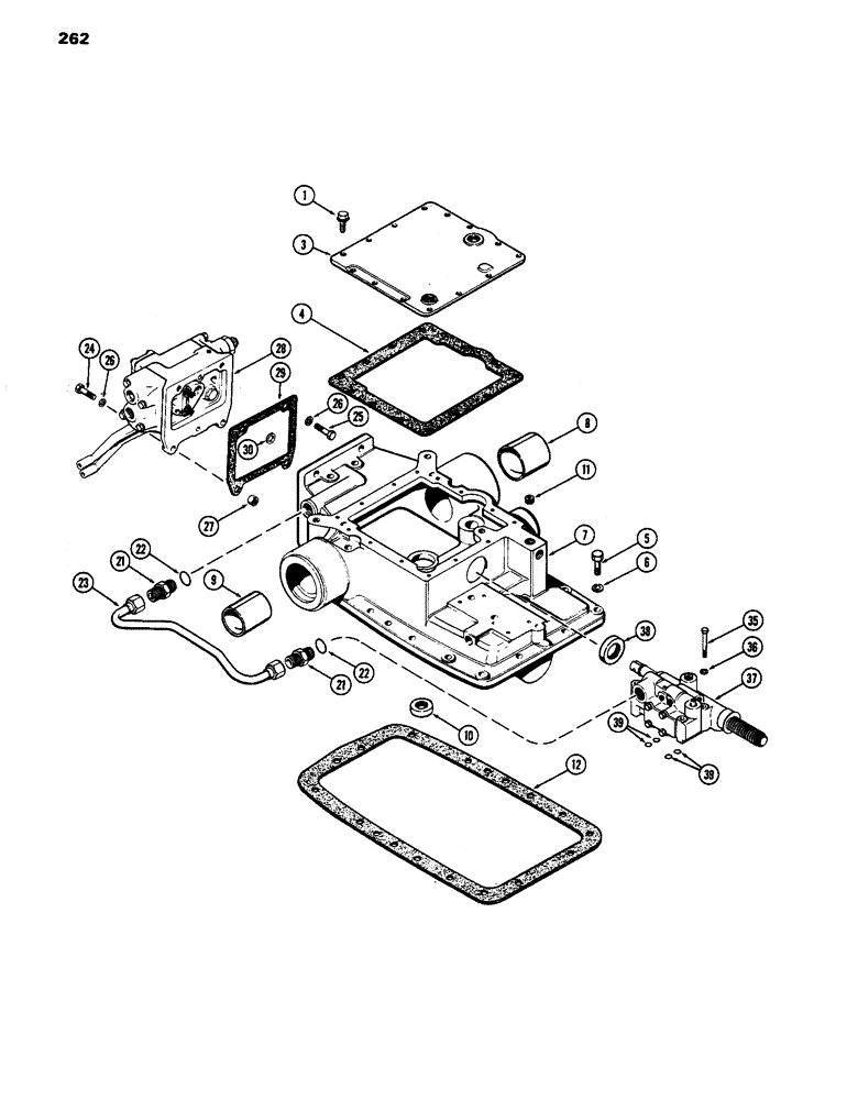 Схема запчастей Case IH 770 - (262) - HYDRAULIC SYSTEM, POWER SHIFT AND MECHANICAL SHIFT (08) - HYDRAULICS