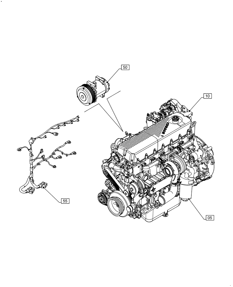 Схема запчастей Case IH F2CFE614A B002 - (00.000.00) - PICTORIAL INDEX - MAIN SECTIONS (00) - GENERAL & PICTORIAL INDEX