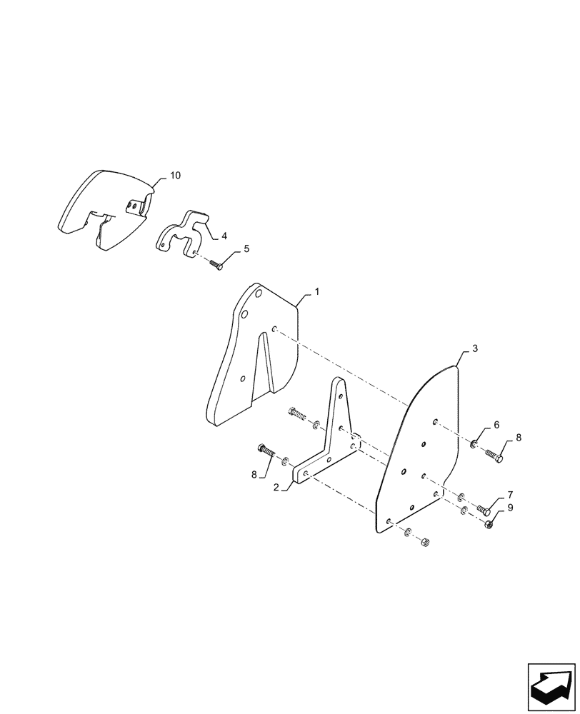 Схема запчастей Case IH STEIGER 500 - (39.140.AK) - REAR WEIGHT CARRIER (39) - FRAMES AND BALLASTING