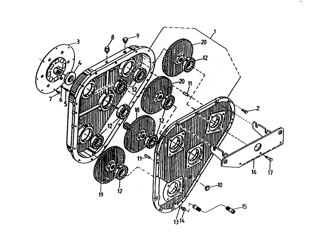 Схема запчастей Case IH 7700 - (C04-25) - VARIABLE EXTRACTION (PRIMARY/SECONDARY) (6CT) Engine & Engine Attachments