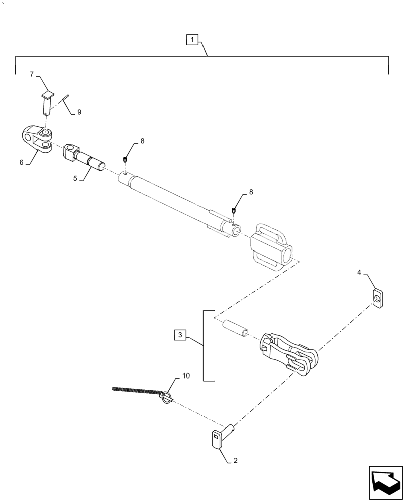 Схема запчастей Case IH PUMA 2304 - (37.120.AV[02]) - LIFT LINK ASSEMBLY "CBM" - BREAKDOWN (37) - HITCHES, DRAWBARS & IMPLEMENT COUPLINGS