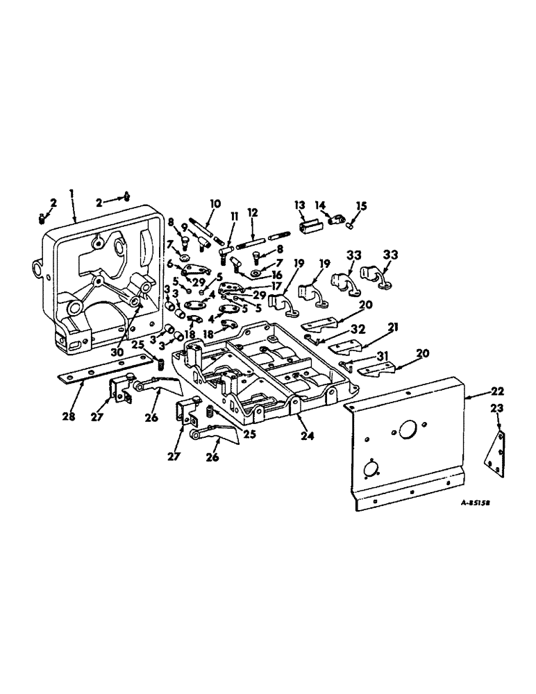 Схема запчастей Case IH 47 - (B-36) - TWISTER BASE PLATE AND SUPPORTS, FOR WIRE BALER 