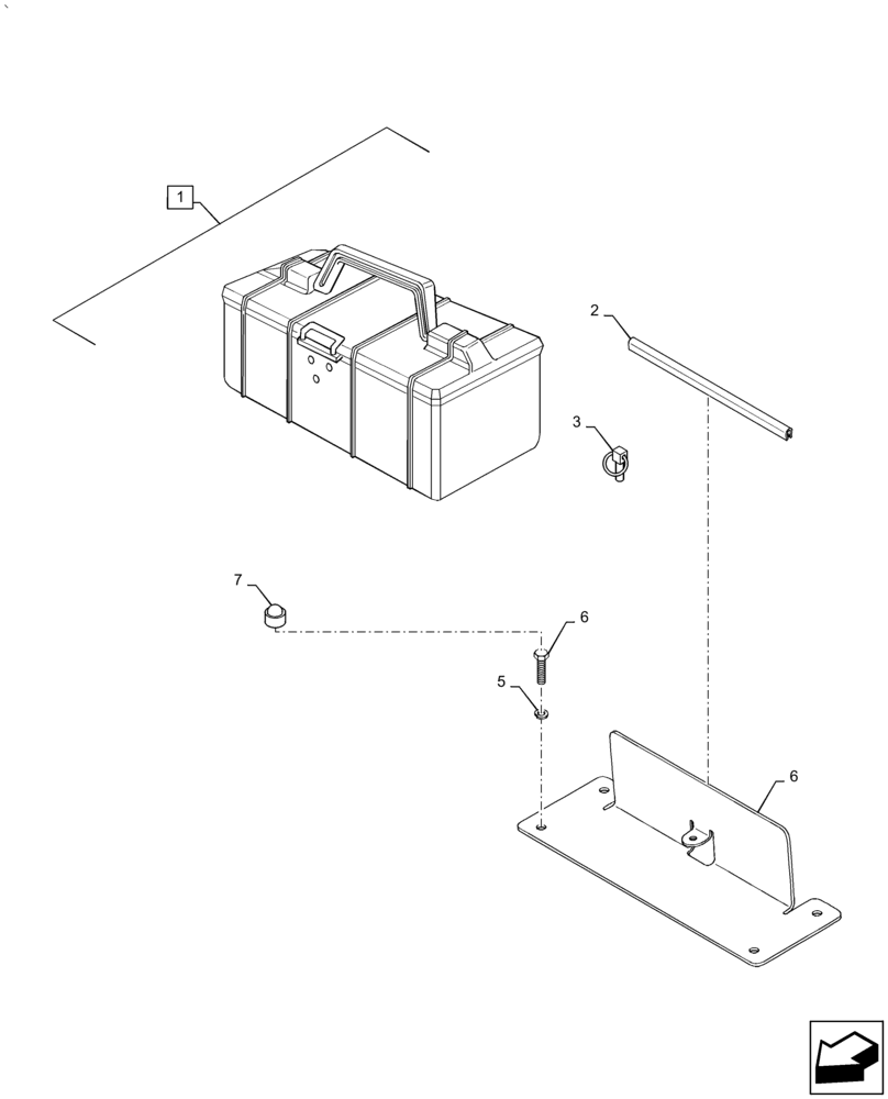 Схема запчастей Case IH PUMA 2304 - (88.100.AH[03]) - TOOL BOX (88) - ACCESSORIES