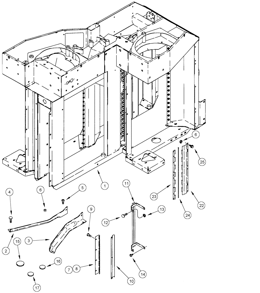 Схема запчастей Case IH CPX620 - (09A-40) - DRUM HOUSING SERVICE KIT (13) - PICKING SYSTEM