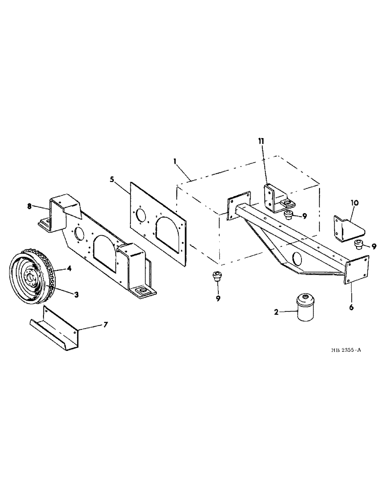 Схема запчастей Case IH 5000 - (12-30) - POWER, ENGINE AND MOUNTING D-239 DIESEL ENGINE, FOR USE ON 5000 AND 5500 WINDROWERS Power