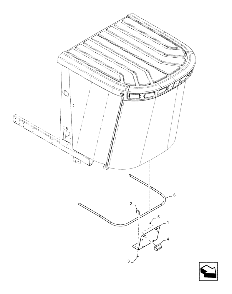 Схема запчастей Case IH CPX420 - (04-30) - FRONT, LICENSE PLATE LIGHT - CHINA (12) - CHASSIS