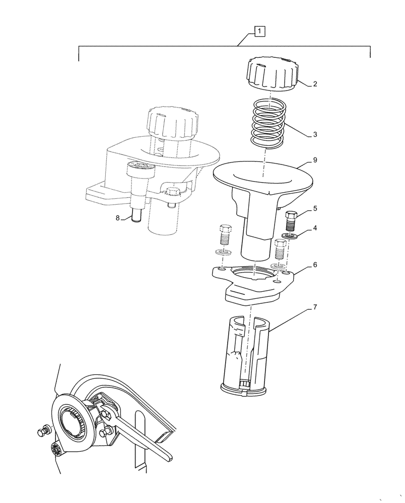 Схема запчастей Case IH L775 - (82.105.012[01]) - LOCKING TAB, RH (BEFORE SEPT 28 2015) (82) - FRONT LOADER & BUCKET