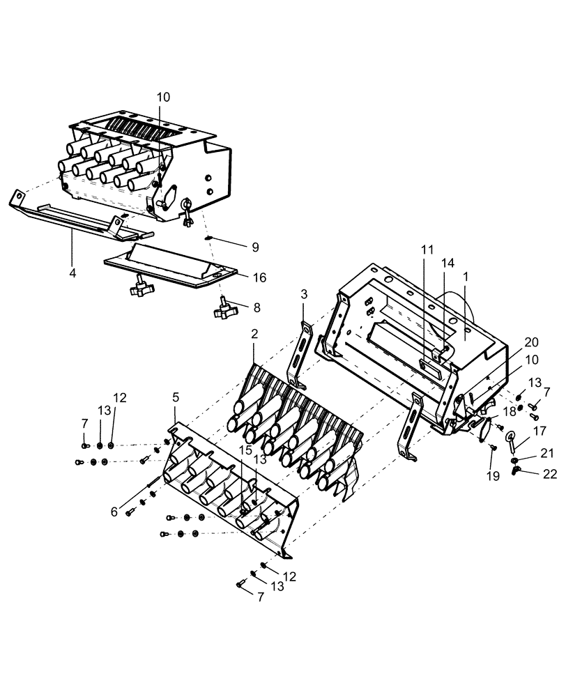 Схема запчастей Case IH 1250 - (80.150.25[02]) - BULK FILL - SEED BOX 24 ROW ASN Y9S007001 (80) - CROP STORAGE/UNLOADING
