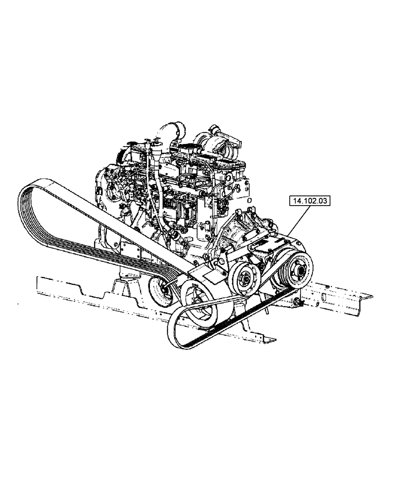 Схема запчастей Case IH 5130 - (14.000.00) - PICTORAL INDEX - LIVE PTO (14) - MAIN GEARBOX & DRIVE