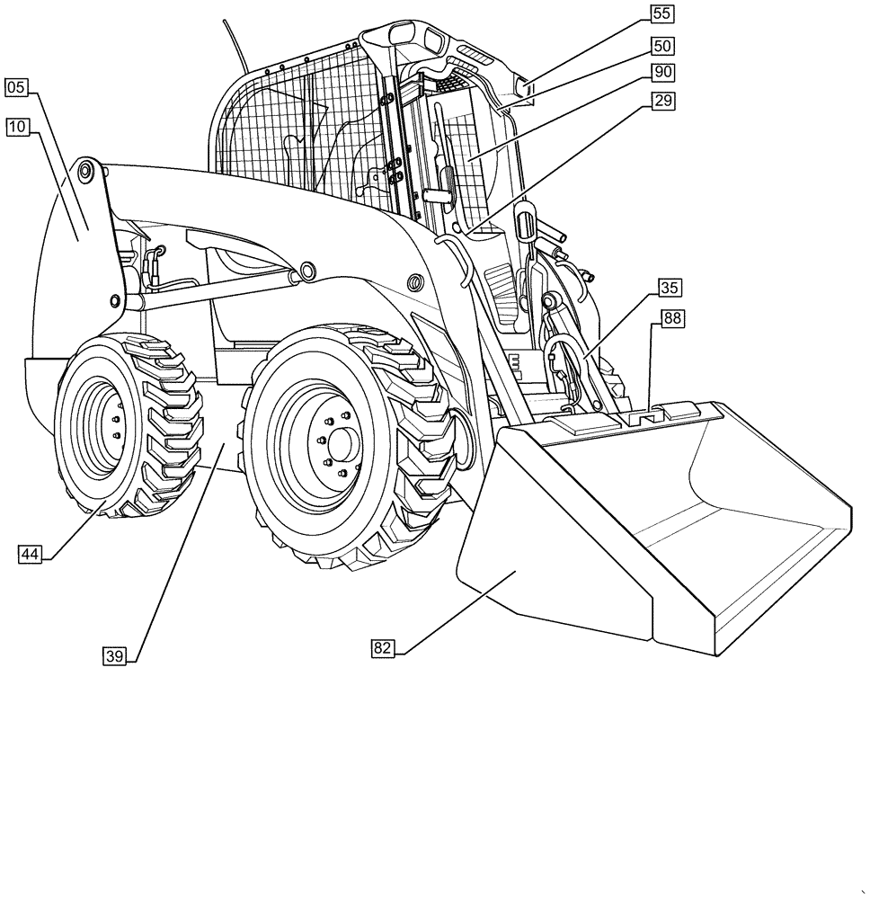 Схема запчастей Case IH SR210 - (00.000.00) - PICTORIAL INDEX - MAIN SECTIONS (00) - GENERAL & PICTORIAL INDEX