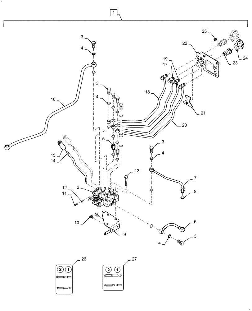 Схема запчастей Case IH FARMALL 30C - (35.204.BE[06]) - REMOTE CONTROL VALVE, FARMALL 30C, 35C (35) - HYDRAULIC SYSTEMS