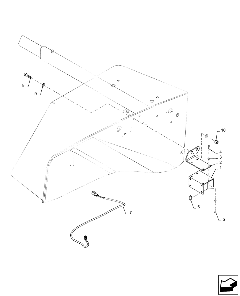 Схема запчастей Case IH QUADTRAC 620 - (55.408.BE[01]) - VAR - 420824 - BACKUP ALARM (55) - ELECTRICAL SYSTEMS