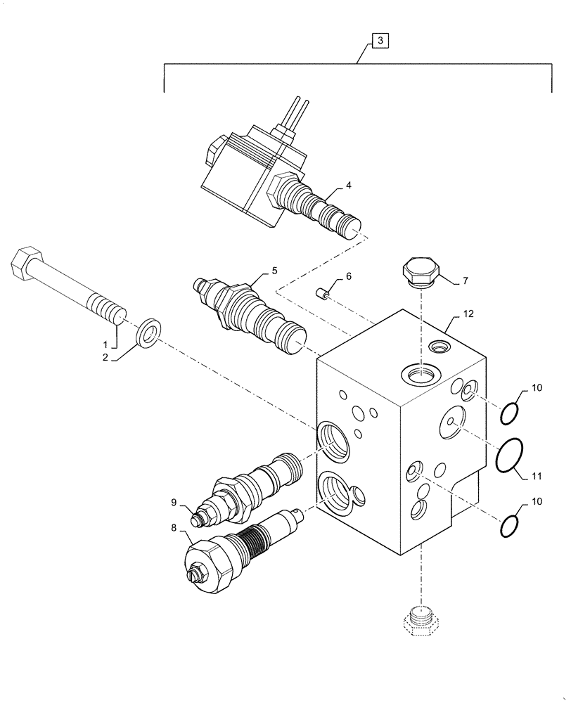 Схема запчастей Case IH FARMALL 30C - (21.135.AQ[01]) - TRANSMISSION CONTROL VALVE, FARMALL 30C, 35C (21) - TRANSMISSION