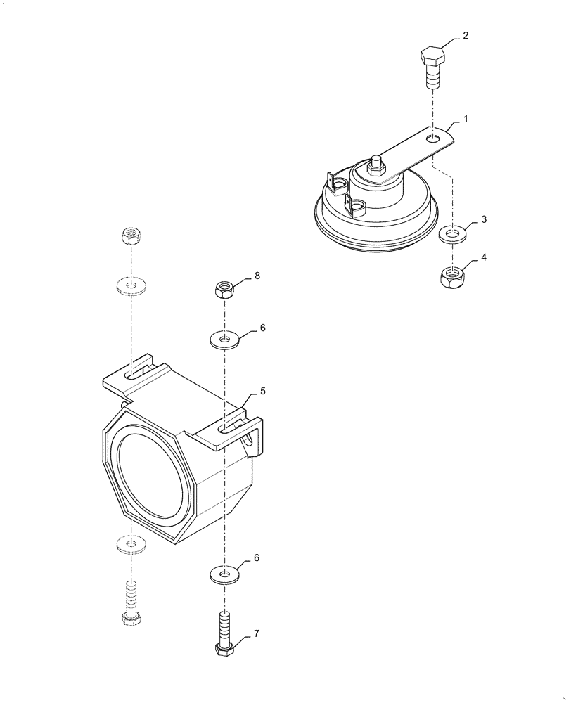 Схема запчастей Case IH PATRIOT 3340 - (55.408.BE[01]) - AUDIBLE ALARMS (55) - ELECTRICAL SYSTEMS