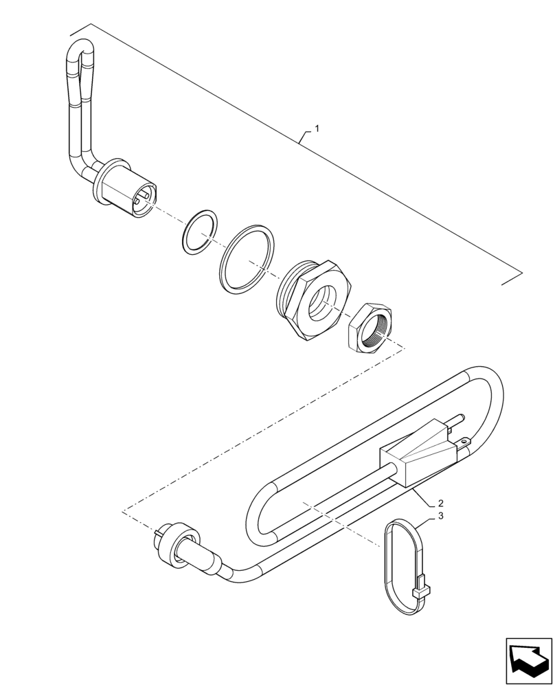 Схема запчастей Case IH STEIGER 470 - (55.202.AE[02]) - VAR - 429300 - BLOCK HEATER, 240V, EU, 13L ENGINE (55) - ELECTRICAL SYSTEMS