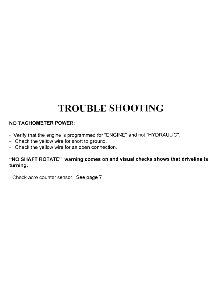 Схема запчастей Case IH 2000 - (C30) - TROUBLE SHOOTING 