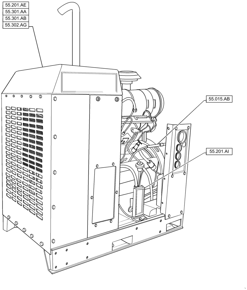 Схема запчастей Case IH RP110 - (55.000.00) - SECTION INDEX - ELECTRICAL (55) - ELECTRICAL SYSTEMS