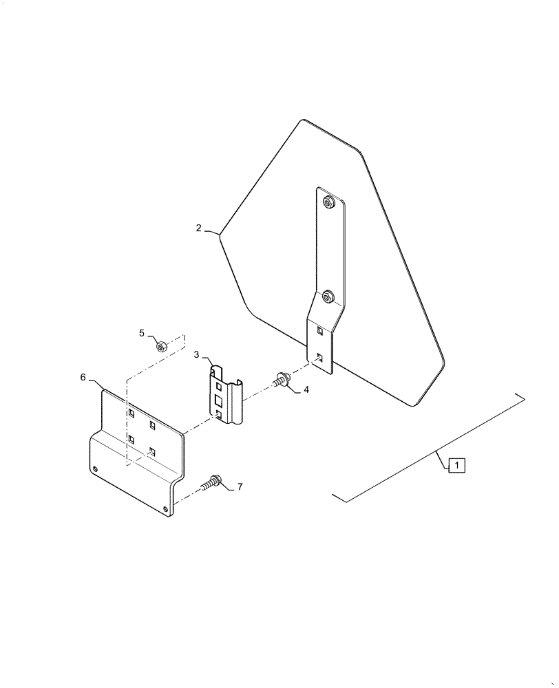 Схема запчастей Case IH FARMALL 40C - (88.100.90[01]) - SLOW MOVING VEHICLE EMBLEM (88) - ACCESSORIES