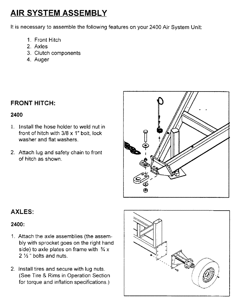 Схема запчастей Case IH 2400 - (A02) - AIR SYSTEM ASSEMBLY 