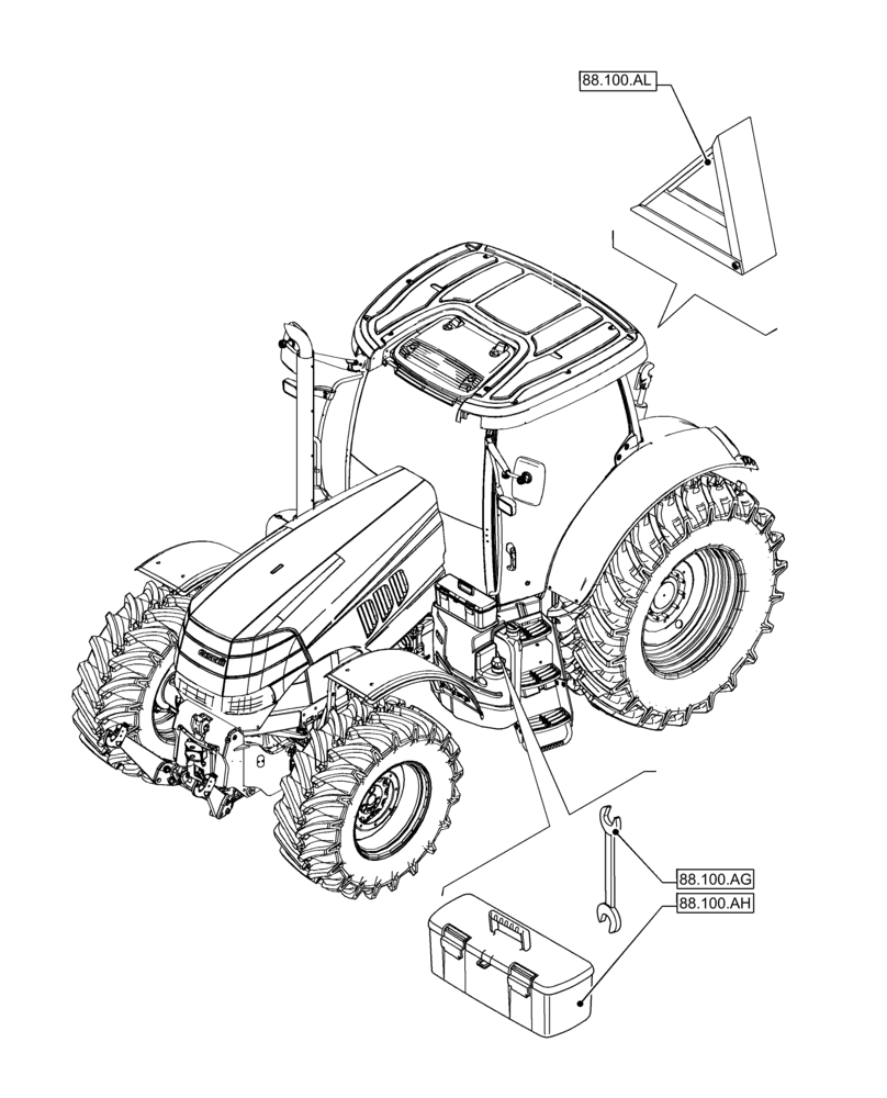 Схема запчастей Case IH PUMA 165 - (88.000.00) - SECTION INDEX - ACCESSORIES (88) - ACCESSORIES