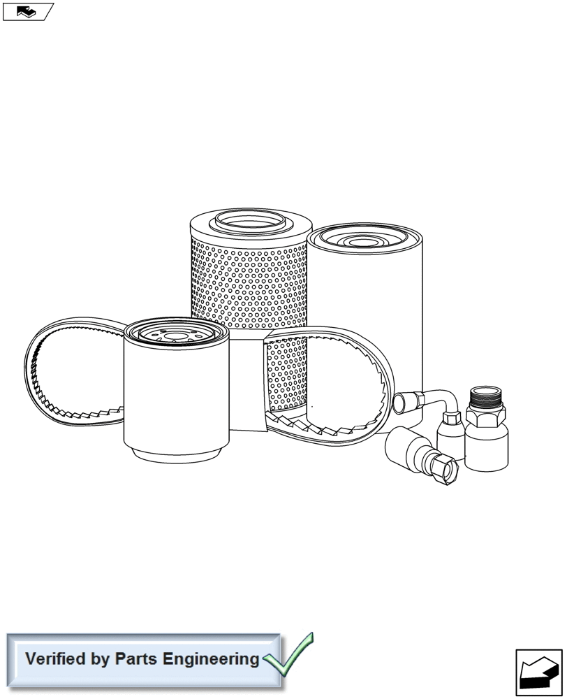 Схема запчастей Case IH MAXXUM 140 - (05.100.01) - INITIAL STOCKING LIST (LIST A) (05) - SERVICE & MAINTENANCE