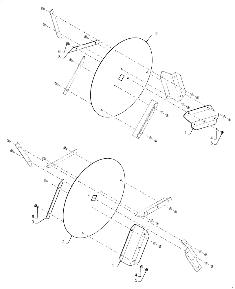 Схема запчастей Case IH 7140 - (73.335.AN[01]) - CHAFF SPREADER DISC (73) - RESIDUE HANDLING