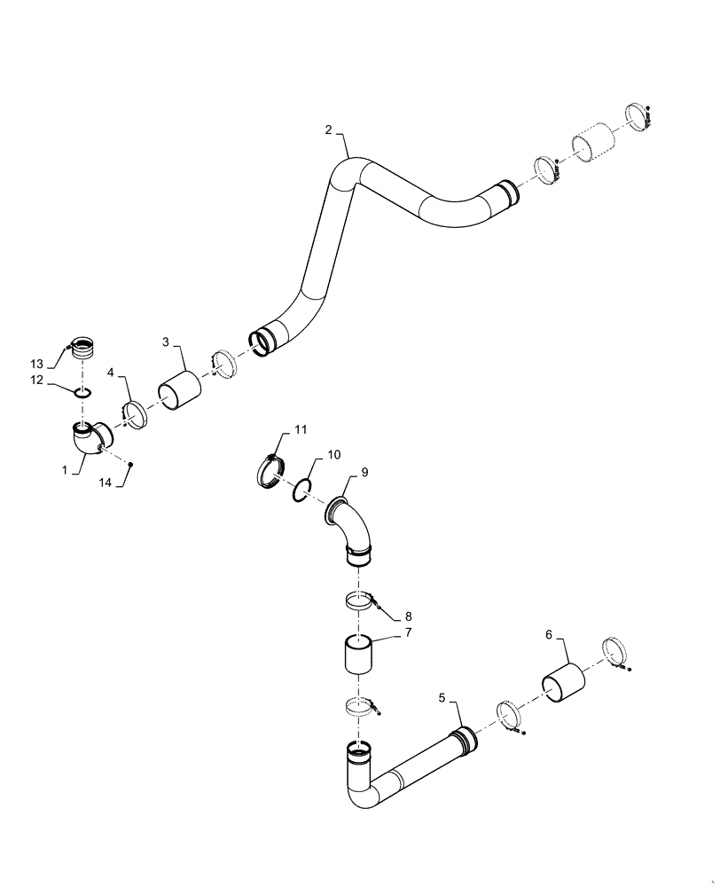 Схема запчастей Case IH 7140 - (10.250.AJ[02]) - COOLING SYSTEM, CAC (10) - ENGINE