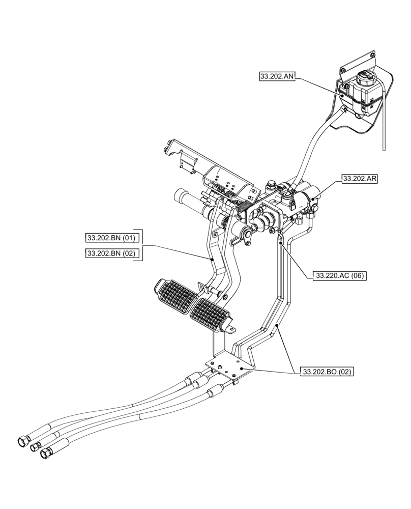 Схема запчастей Case IH PUMA 150 CVT - (33.000.00[02]) - SECTION INDEX - BRAKES & CONTROLS (33) - BRAKES & CONTROLS