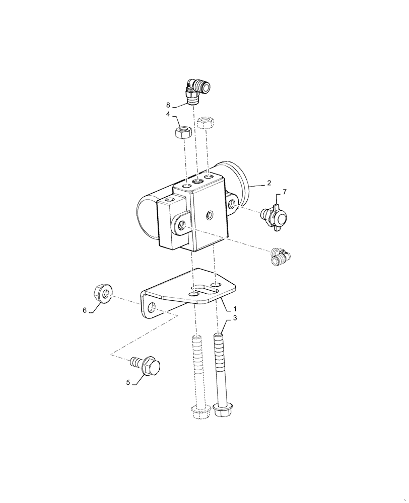 Схема запчастей Case IH 7140 - (36.100.AI) - GOVERNOR, AIR COMPRESSOR (36) - PNEUMATIC SYSTEM
