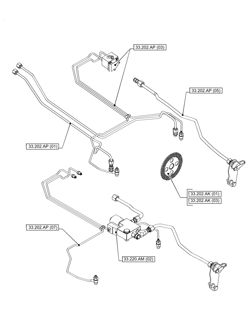 Схема запчастей Case IH PUMA 220 - (33.000.00[03]) - SECTION INDEX - BRAKES & CONTROLS (33) - BRAKES & CONTROLS