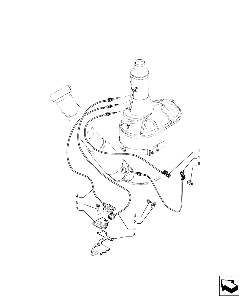 Схема запчастей Case IH PUMA 185 CVT - (55.988.AB[02]) - VAR - 391130, 758000 - TEMPERATURE SWITCH (55) - ELECTRICAL SYSTEMS