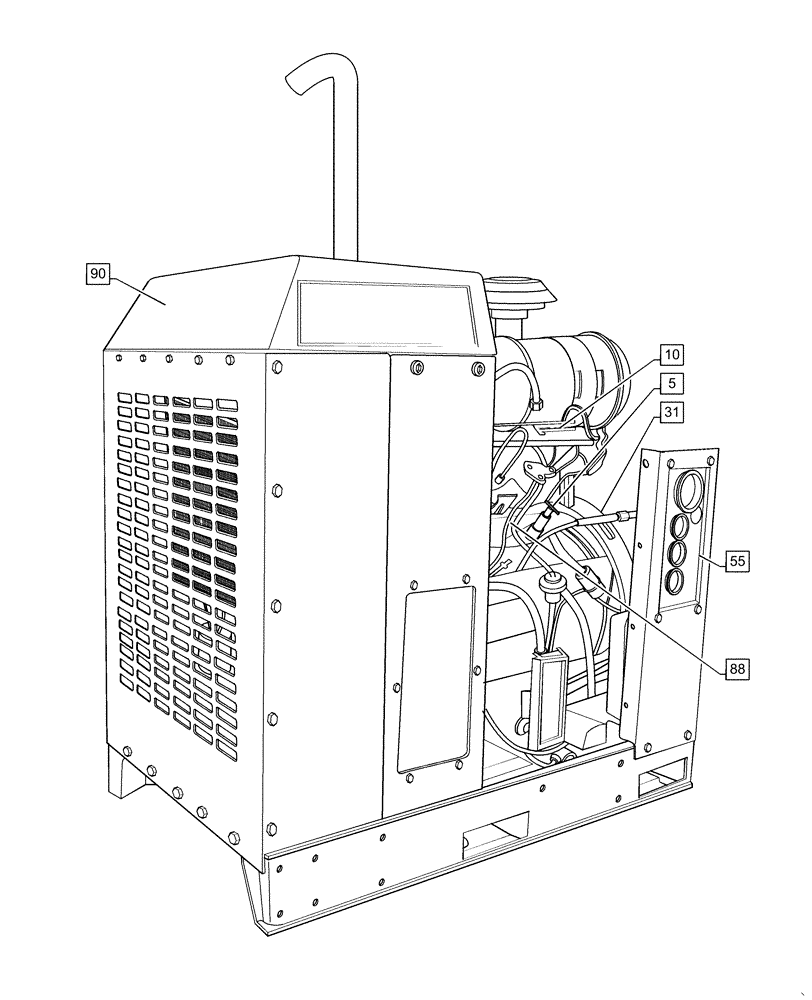 Схема запчастей Case IH RP135 - (00.000.00[02]) - PICTORIAL INDEX - MAIN SECTIONS, NEW HOLLAND (00) - GENERAL & PICTORIAL INDEX