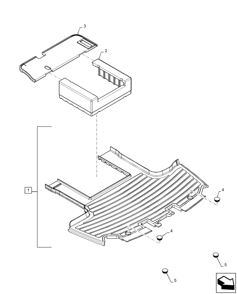 Схема запчастей Case IH PATRIOT 3240 - (90.110.BD[01]) - MAT, DELUXE CAB (90) - PLATFORM, CAB, BODYWORK AND DECALS