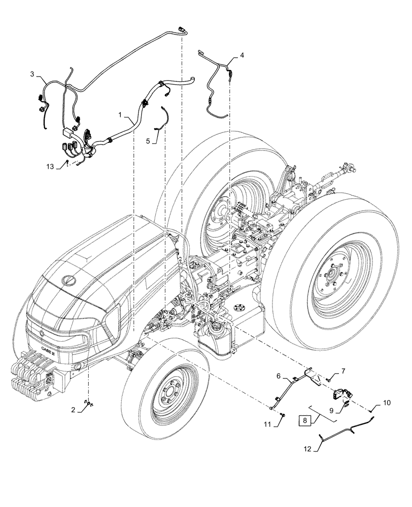 Схема запчастей Case IH FARMALL 30C - (55.101.AC) - WIRING ASSY (55) - ELECTRICAL SYSTEMS