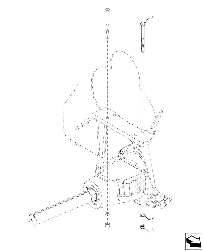 Схема запчастей Case IH STEIGER 540 - (25.100.AA[01]) - FRONT AXLE MOUNTING (25) - FRONT AXLE SYSTEM