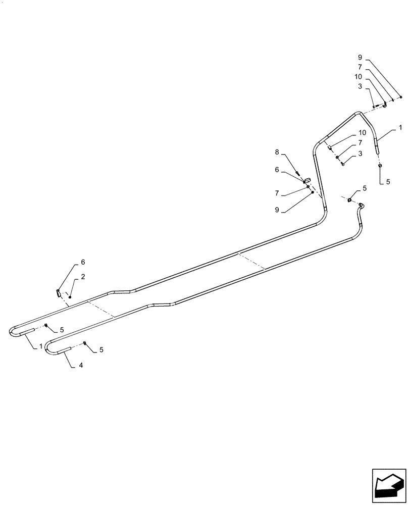 Схема запчастей Case IH PATRIOT 3240 - (50.100.AC[01]) - HEATER HOSES (50) - CAB CLIMATE CONTROL