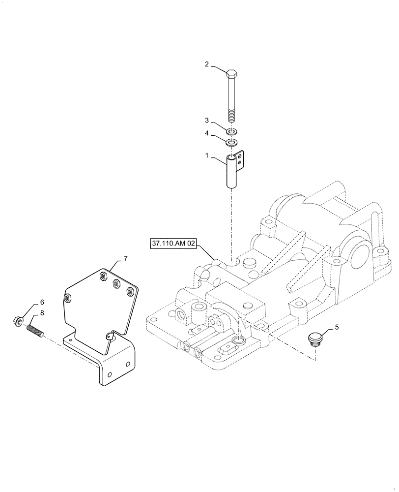 Схема запчастей Case IH FARMALL 50C - (35.204.BE[13]) - REMOTE CONTROL VALVE, FARMALL 40C, 50C (35) - HYDRAULIC SYSTEMS