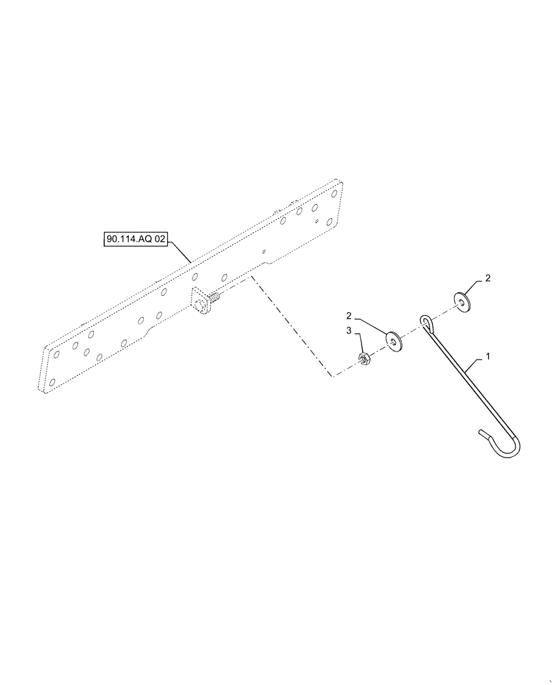 Схема запчастей Case IH FARMALL 40C - (37.120.00[04]) - LINK HOOK, FARMALL 40C, 50C (37) - HITCHES, DRAWBARS & IMPLEMENT COUPLINGS