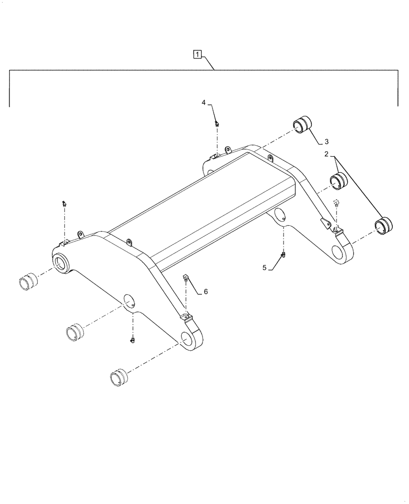 Схема запчастей Case IH STEIGER 580 - (37.110.AQ) - ROCKSHAFT ASSY (37) - HITCHES, DRAWBARS & IMPLEMENT COUPLINGS