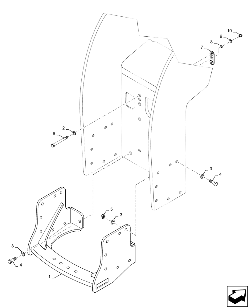 Схема запчастей Case IH QUADTRAC 420 - (37.100.AB[02]) - DRAWBAR HANGER, W/ PTO (37) - HITCHES, DRAWBARS & IMPLEMENT COUPLINGS