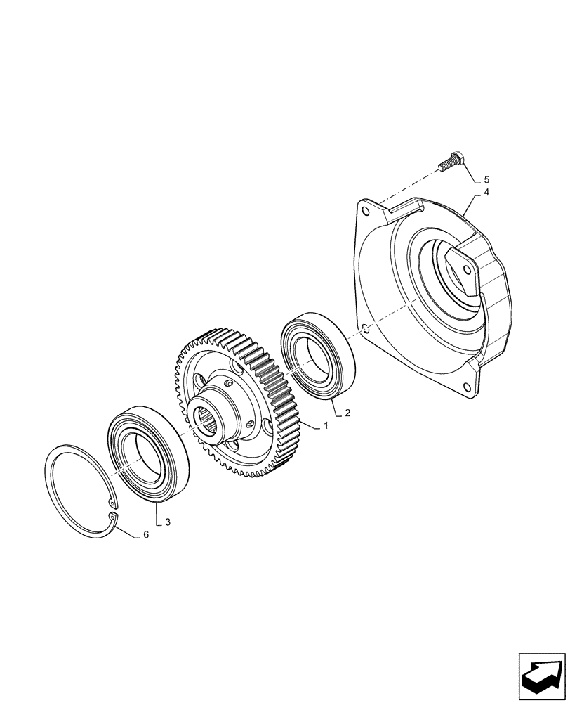Схема запчастей Case IH MAGNUM 180 - (21.507.AH[02]) - VAR- 420104, 420105 - GEAR, INPUT SHAFT, PTO - CVT (21) - TRANSMISSION