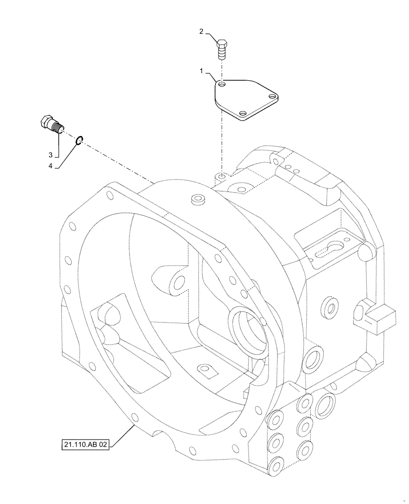 Схема запчастей Case IH FARMALL 40C - (21.130.BC[09]) - SHIFTING UNIT, CREEPER COVER, FARMALL 40C, 50C (21) - TRANSMISSION