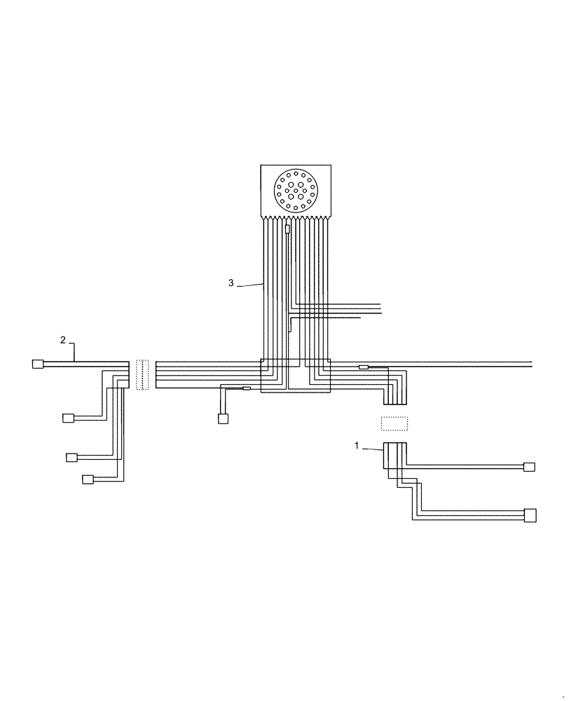 Схема запчастей Case IH DH363 - (55.100.BP) - WIRE HARNESS, 40FT, SINGLE SWATH (55) - ELECTRICAL SYSTEMS